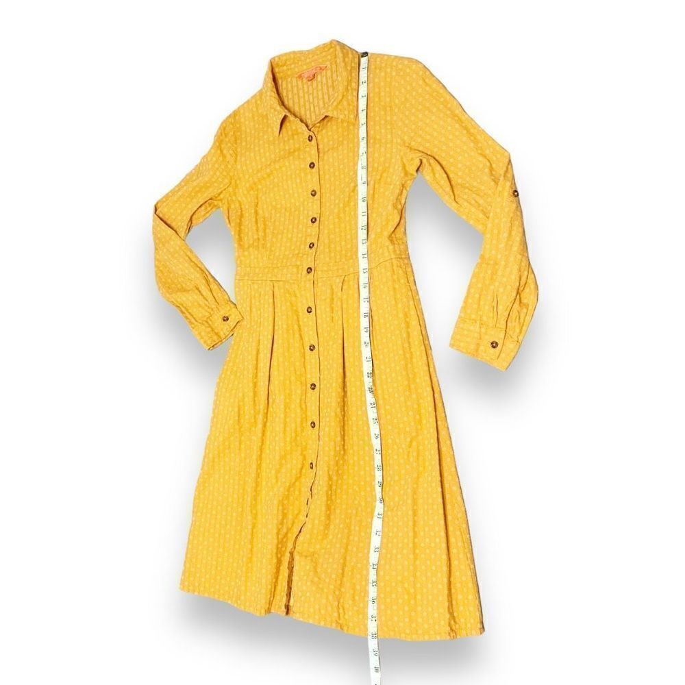 ❌SOLD❌ Modcloth Broadcast Coordinator Shirt Dress Mustard Yellow Fall Style - Picture 13 of 13